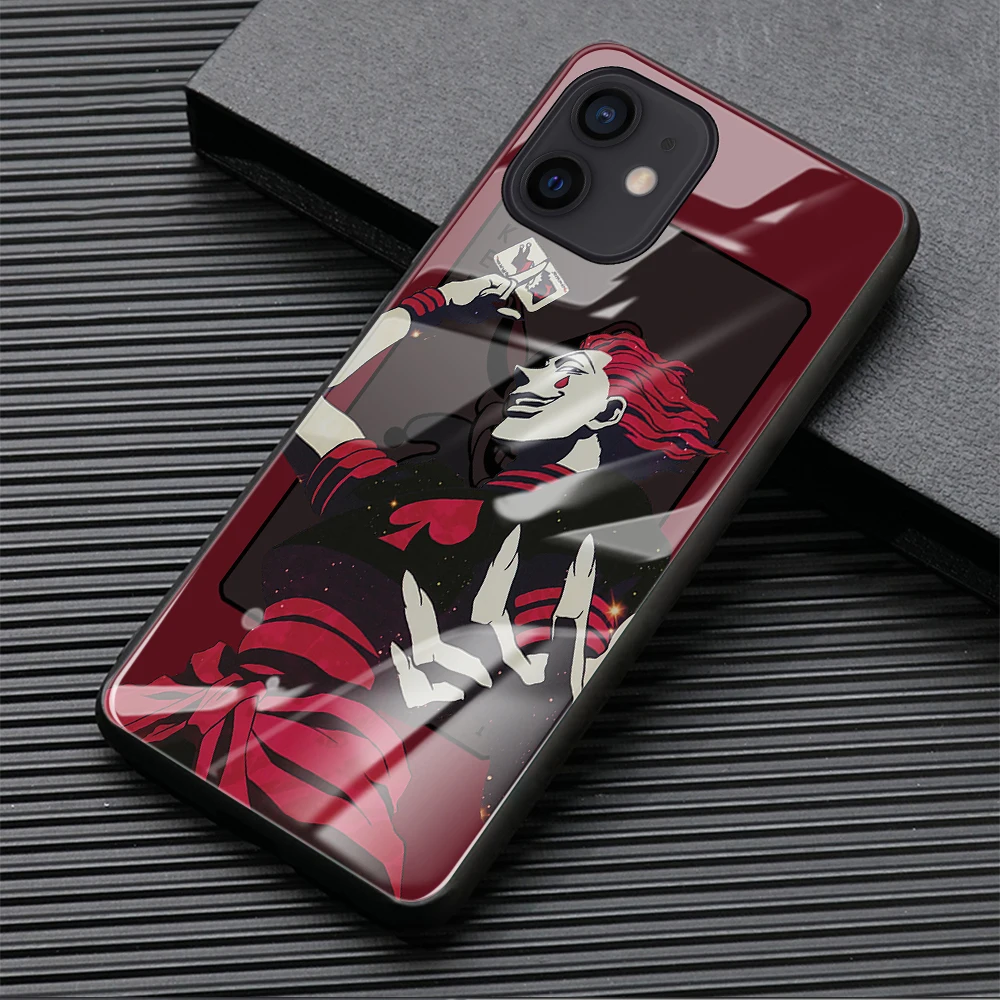 Чехол из закаленного стекла Hisoka для iphone 6 6s 7 8 Plus X XR XS max 11 13 12 mini PRO MAX SE 2020 japan Hunter cover |