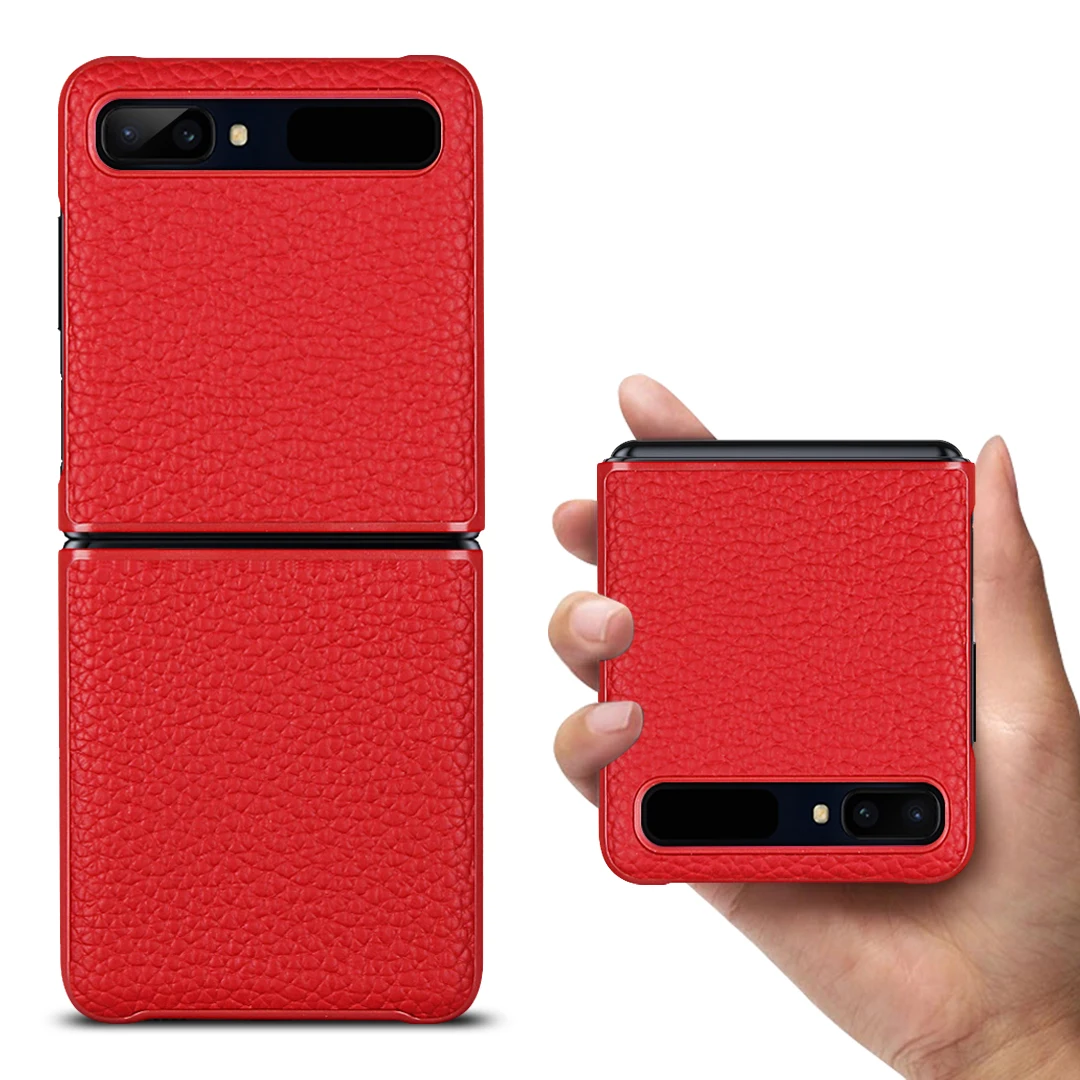 Роскошный чехол из натуральной кожи для Samsung Galaxy Z Flip 6 7 " защитный Ультратонкий