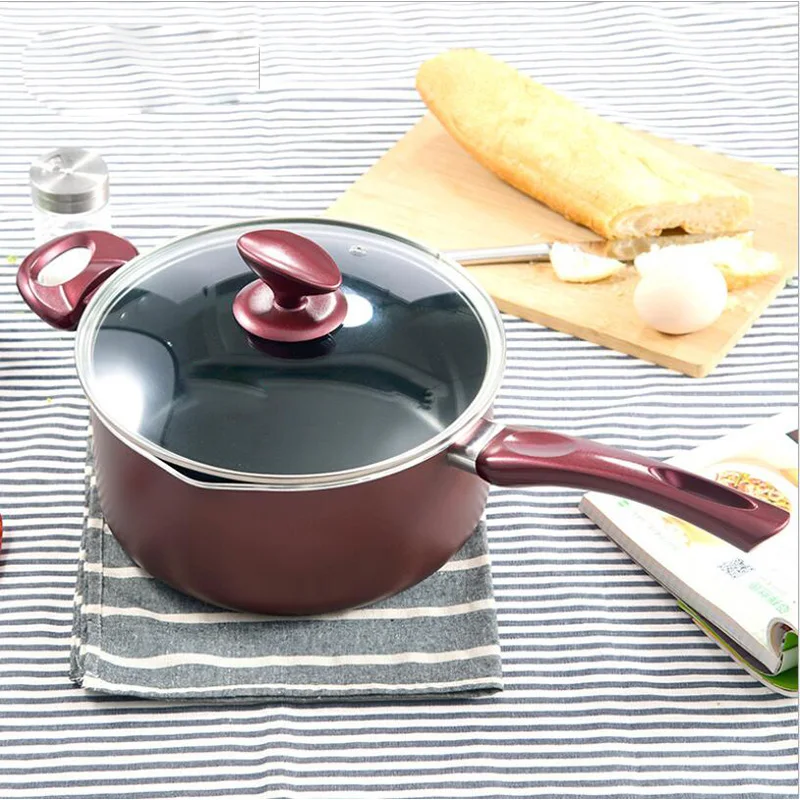 

22CM Soup Pot Milk Pot Non-stick Pan Baby Food Supplement Pot Cooker Cookware Cooking Pots and Pans Set Cooking Pan Frying Pan