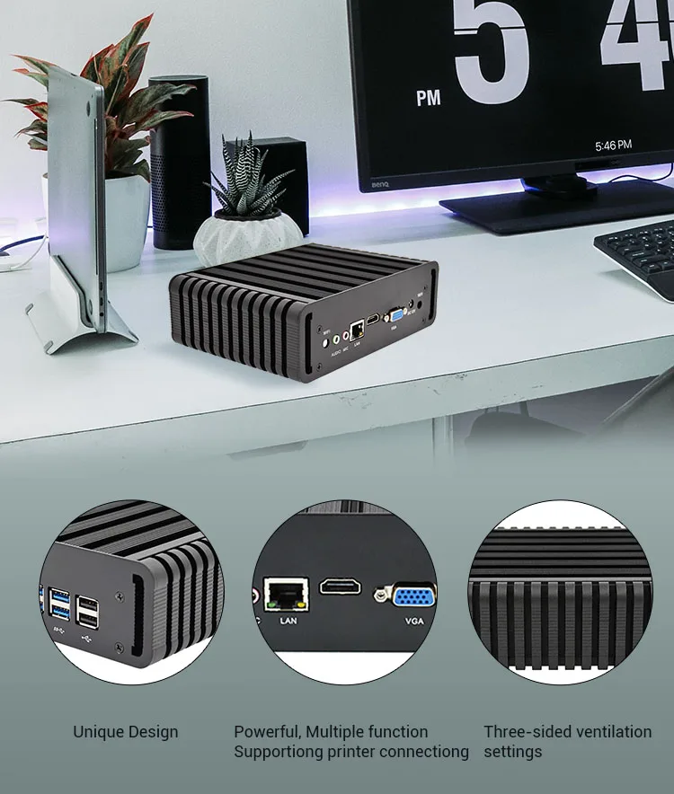 QINLAN дешевый i3 5010U Broadwell Мини ПК Windows 10 Barebone компьютер Intel Core i3 2,1 ГГц HD 5500 графика HTPC wifi HDMI