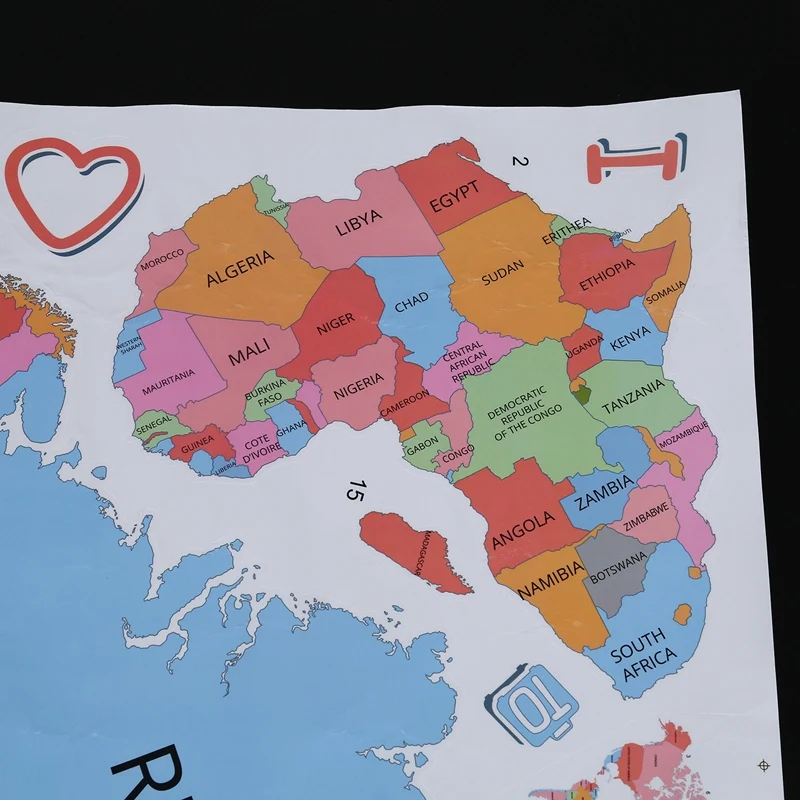 Карта мира съемные наклейки на стену художественная надпись наклейка домашний