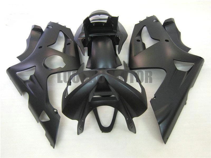 

Injection Free Custom Fairings kit for ALL Matte Black KAWASAKI Bodywork 2003 2004 ZX6R 03 04 ZX-6R ZX636 fairing kit body Kits