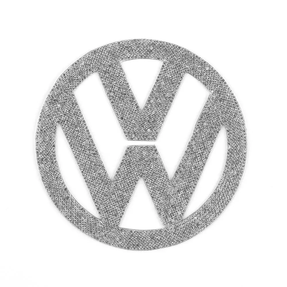 134 мм бриллиантовые блестящие стразы Передняя эмблема значок Обложка Наклейка