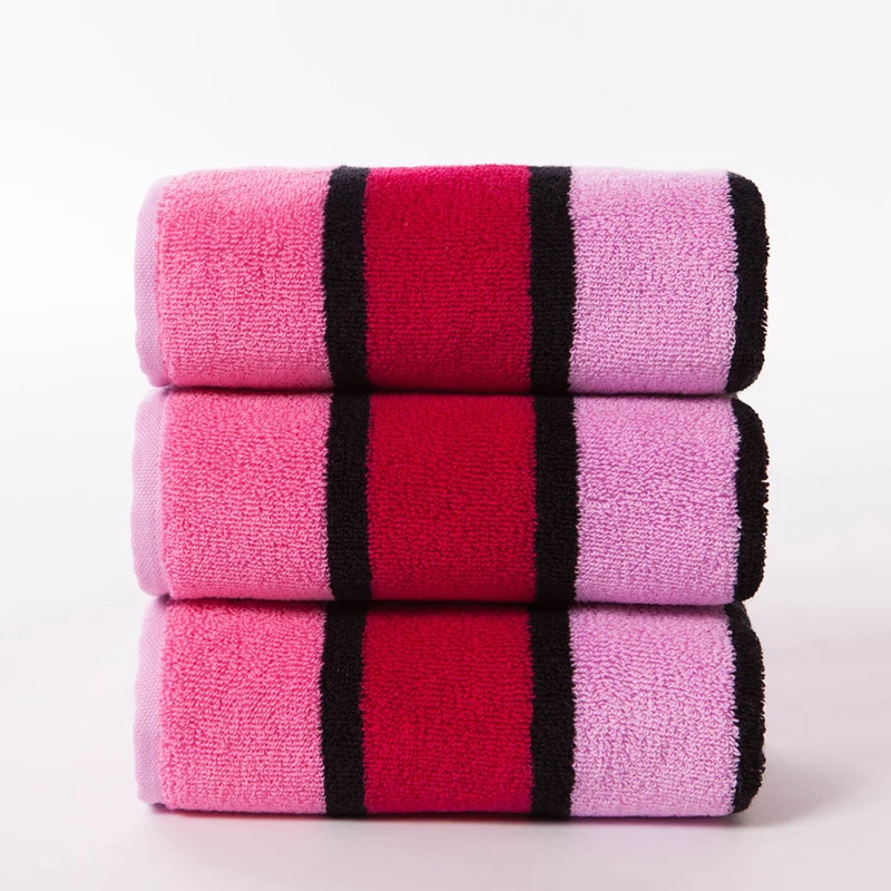 Полотенце для лица 100 хлопок Полосатое толстое полотенце мужчин и женщин