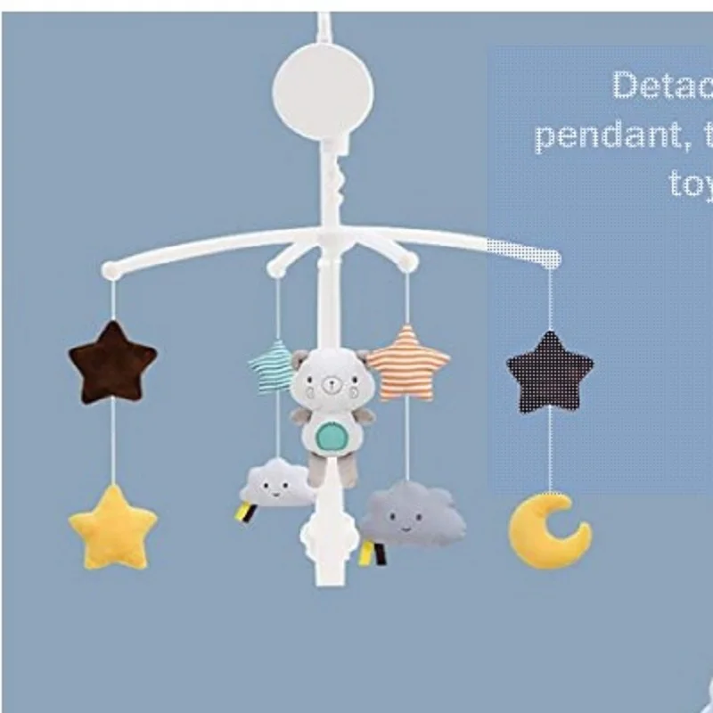 

Baby Bed Bell Rattle Children 0-1 Year Old Music Rotating Bedside Bell Baby Comfort Cloth Toy Baby Rattle Music Box