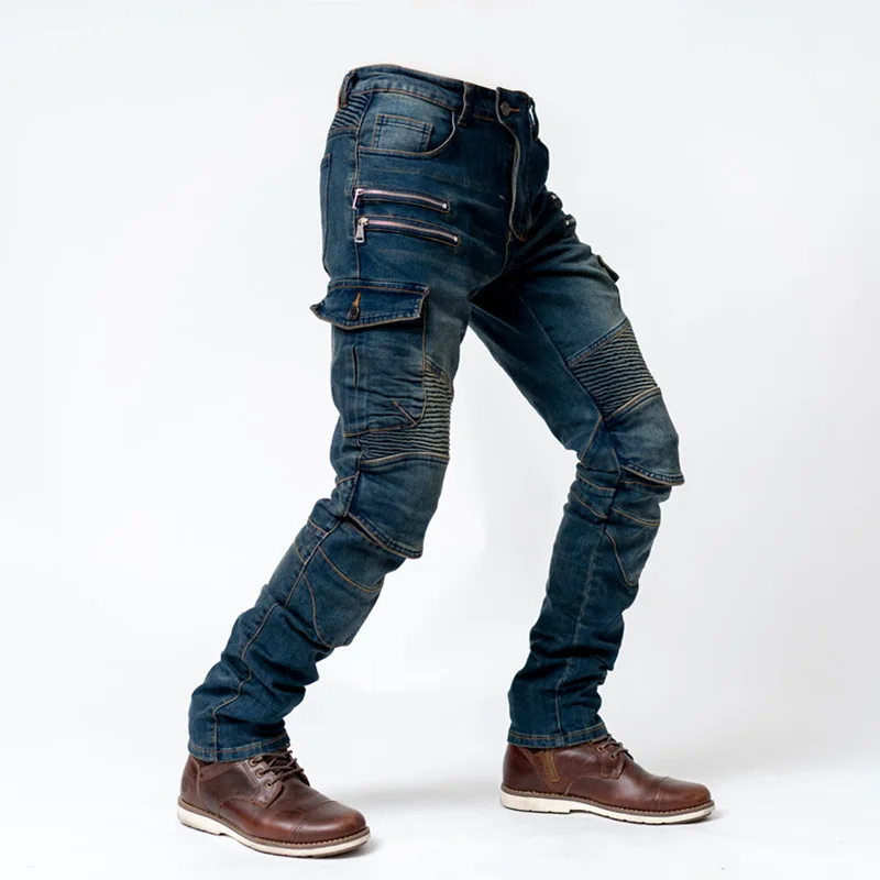 

Pantalones vaqueros de ocio для мотокросса, pantalones de montar todoterreno для мотокросса, diseño con cremallera y защита,