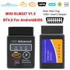 OBD2 сканер ELM327 V1.5 ELM 327 V 1 5 Bluetooth совместимый 4,0 OBD 2 Автомобильный диагностический инструмент OBD2 считыватель кодов OBD2 Android IOS
