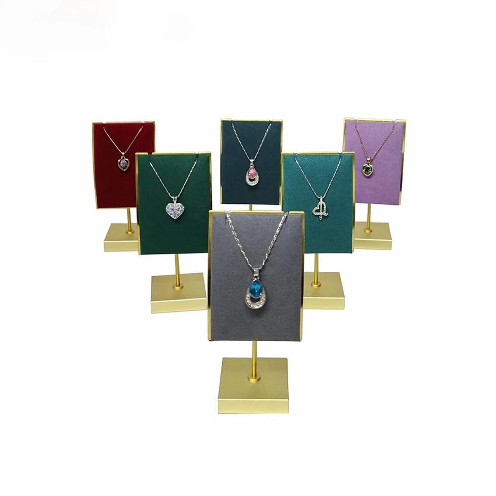 

1 piece 4.5*4.5*12cm Stainless Steel Jewelry Stand Necklace Holder Earrings Showing Rack Pendant Display Organizador De Joyas