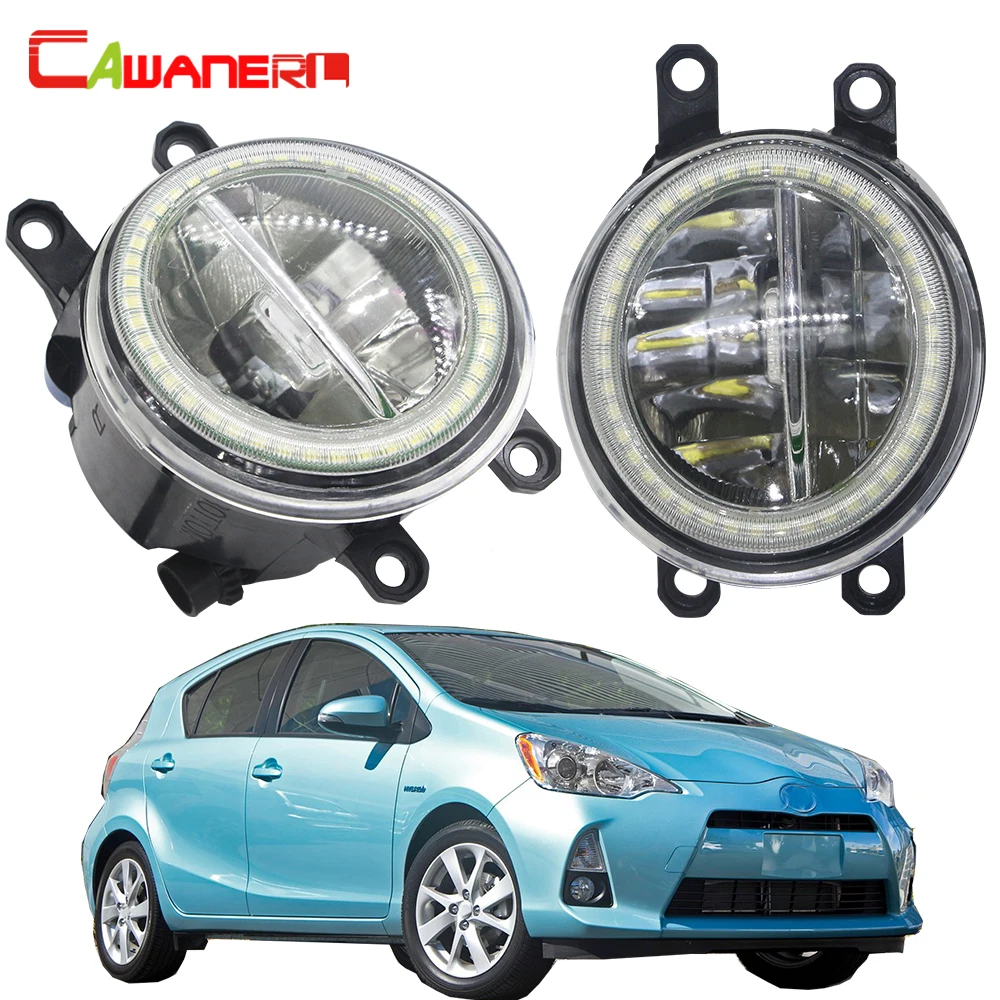 Cawanerl для Toyota Prius Plus C V 2011 2012 2013 2014 2015 автомобиля 4000LM светодиодный туман светильник +