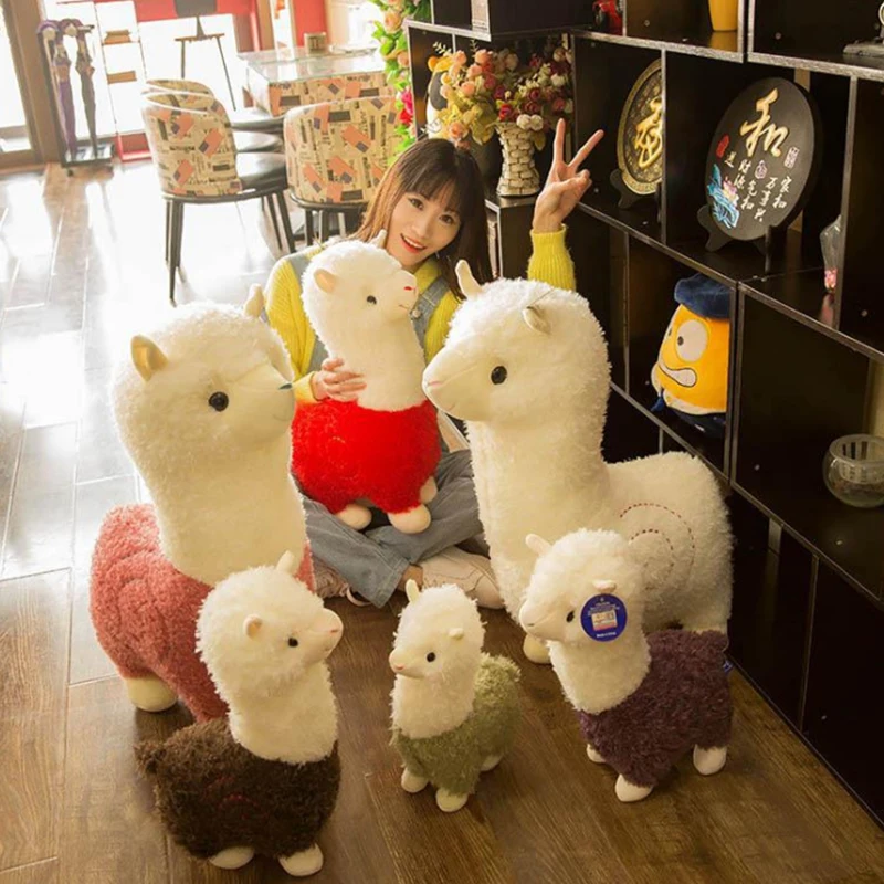 

28-65CM New Cute Animal Alpaca Camel Doll Pillow Plush Toy Sleeping Cushion Sofa Home Car Decoration Plush Toy Birthday Gift