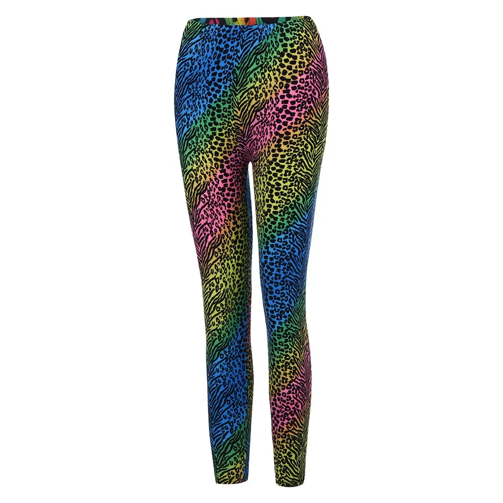 High quality Fashion Women's Leopard Hip Tightness Exercise Running Yoga Pants Stretchy Fitness Gym Tops Ropa Deportiva Mujer | Спорт и