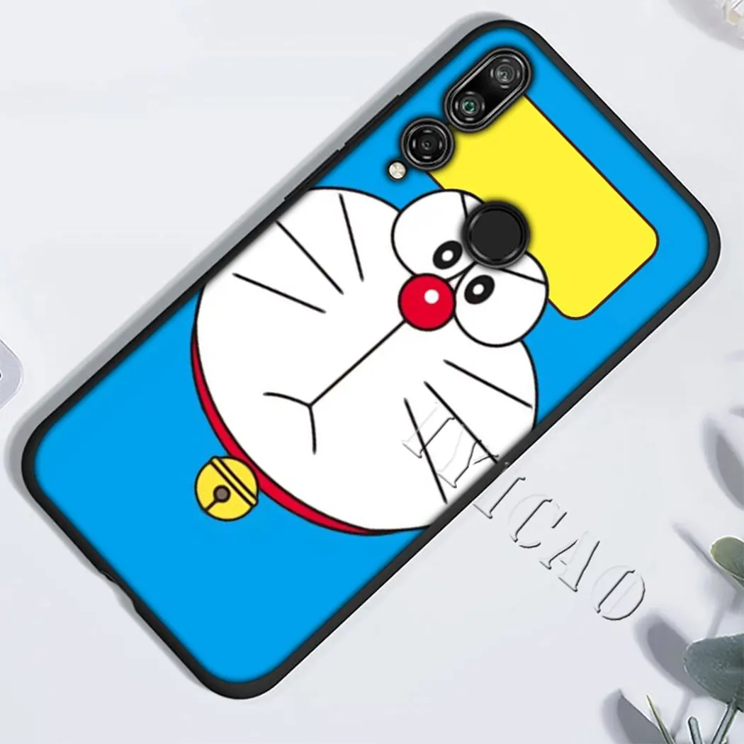 IYICAO Doraemon Cartoon Soft for Huawei Y5 Y6 Y7 Y9 Prime Mate 10 20 30 Pro Lite Nova 2i 2 3 3i 4 Cover |