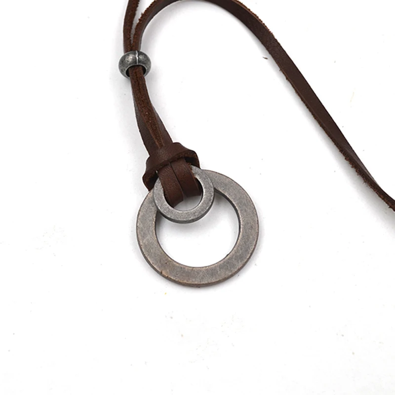 82 см ретро очки из воловьей кожи модные женские и мужские цепочки для свитера