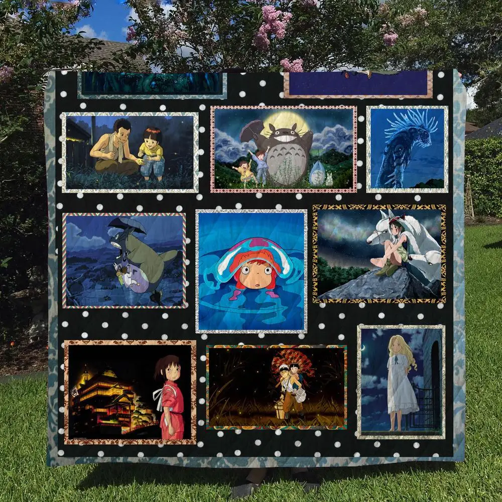 Аниме Тоторо Мой neivour Howl движущееся летнее одеяло коврик 3D Печатный диван кровать