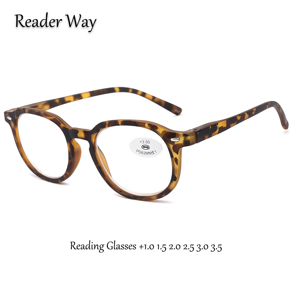 

Fashion Men Women Reading Glasses 1.0 1.5 2.0 2.5 3.0 3.5 High Quality Lightweight Spring Hinge Presbyopic Eyeglasses Unisex