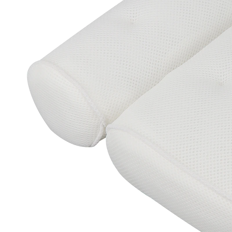 

3D Mesh Bathroom Bathtub Pillow Backrest Headrest Suction Cup Bath Cushion Bathroom Products
