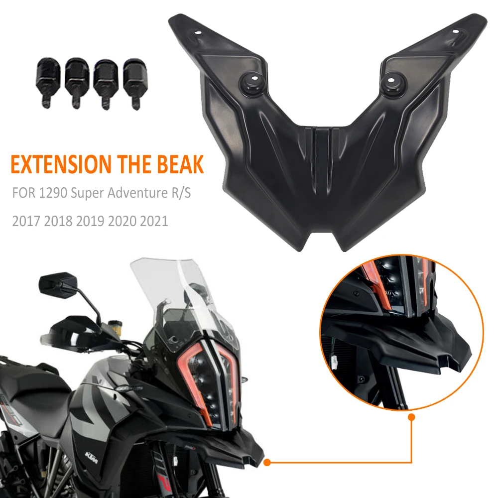 

Motorcycle Front Wheel Mudguard Nose Cone Extension The Beak Cover Extender Cowl FOR 1290 Super Adventure R / S Adv 2017-2021