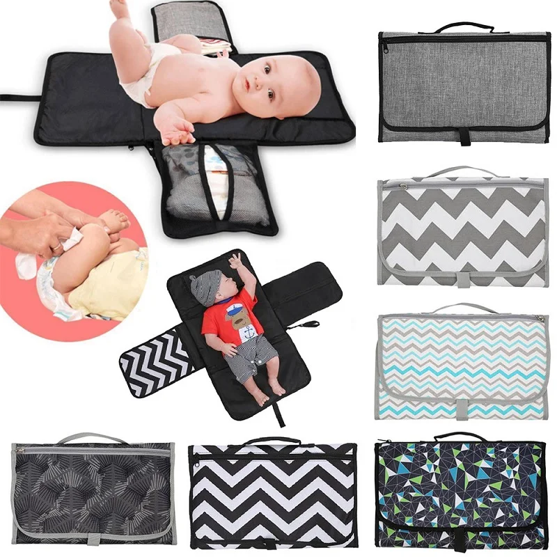 3-in-1 Multifunctional Waterproof Portable Baby Changing Mat Infant Nappy Bag Diaper Cover Pad Travel Outdoor | Мать и ребенок