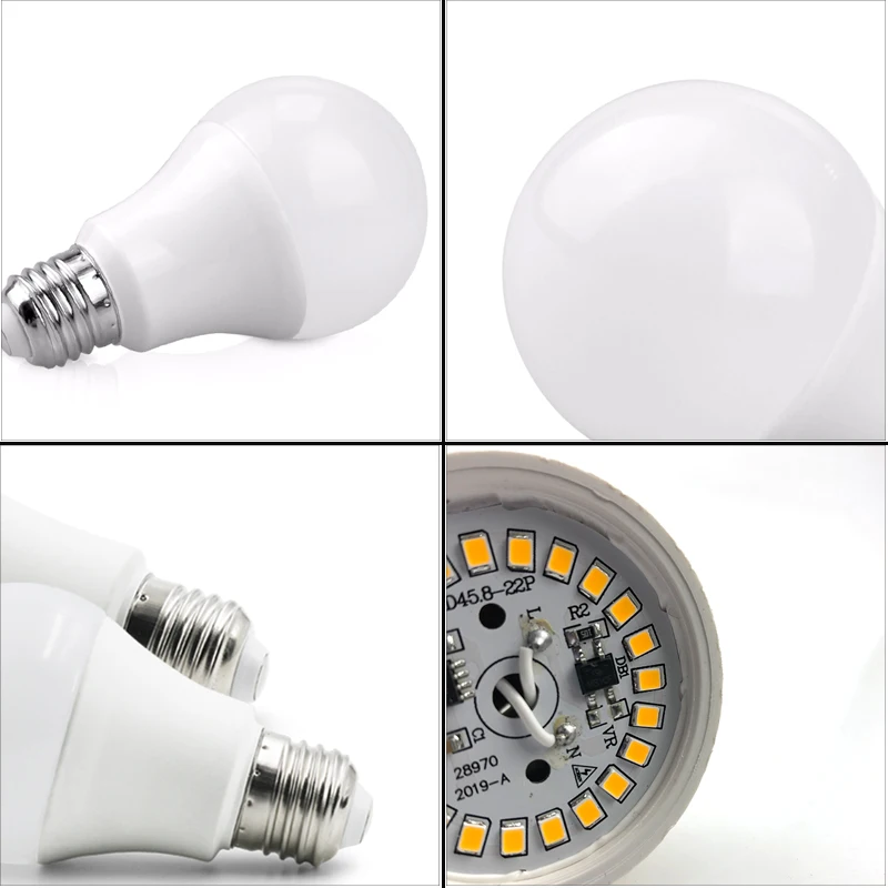 Светодиодная лампа YNL E27 6 шт./лот 220 В переменного тока SMD2835 3 Вт 5 9 12 15 18 20