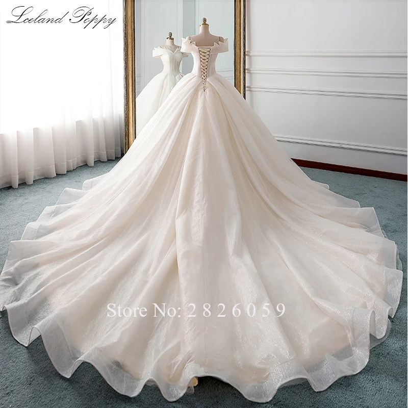 Роскошное блестящее свадебное платье из органзы бальное без рукавов с открытыми