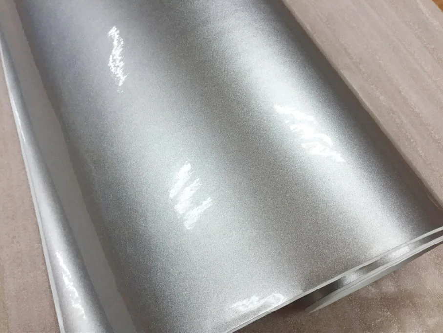 Высокоглянцевая серебряная металлическая пленка для украшения кузова