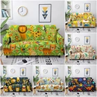 Чехол для дивана с мультяшными животными, эластичный чехол для дивана в гостиную, секционный угловой чехол для дивана, чехол для кресла, чехол на 1234-местный диван