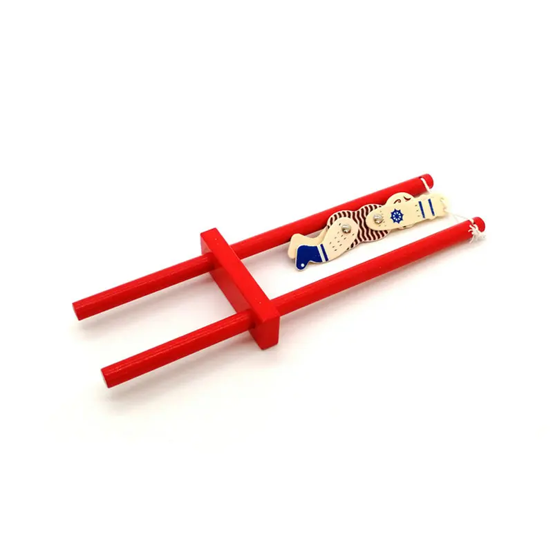 

Wholesale Wooden Acrobatic Dolls DIY Wood Decompression Horizontal Bar Somersault Figurines Creative Children Toys Birthday Gift