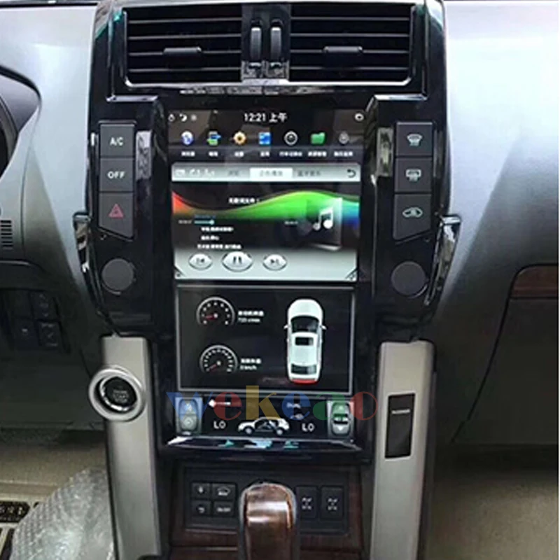 

Wekeao Tesla Style 13,6 ''Android 9,0 GPS- Toyota Prado DVD- 2010-2013