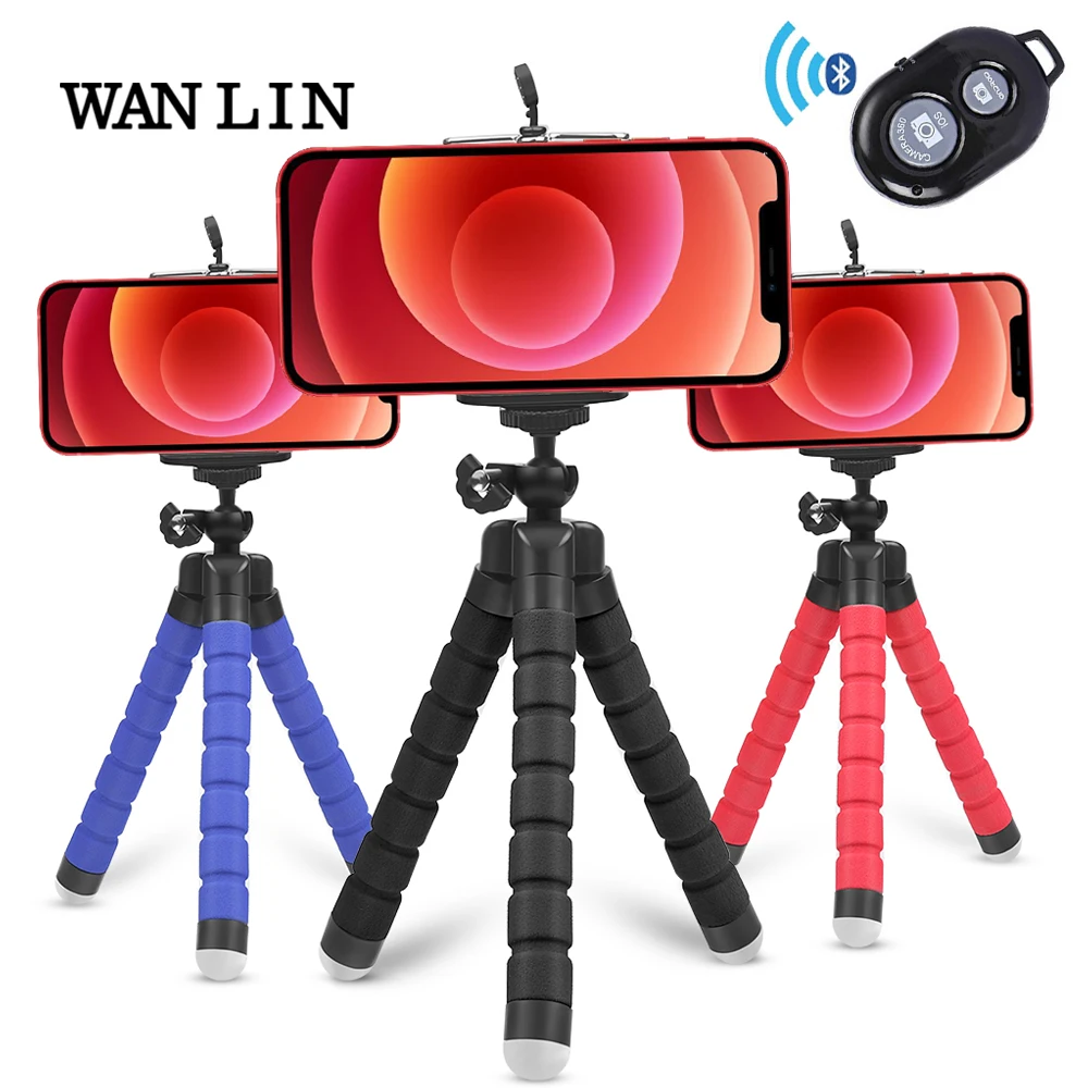 Держатель мобильного телефона Гибкий штатив тренога &quotосьминог&quot кронштейн