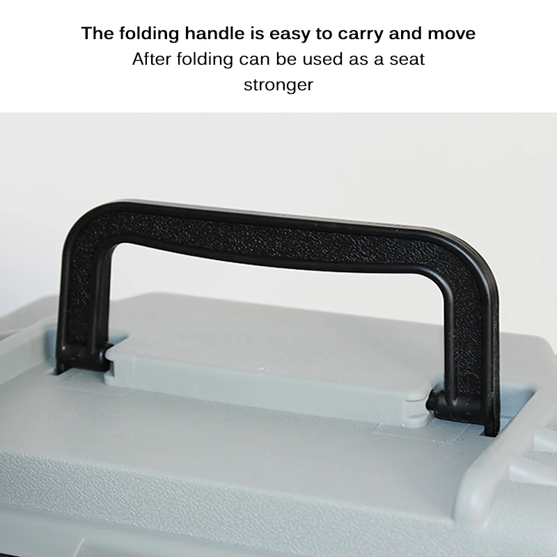 

26*16*26cm 4 Layer PP+ABS Big Fishing Tackle Box High Quality Plastic Handle Fishing Box Carp Fishing Tools Fishing Accessories