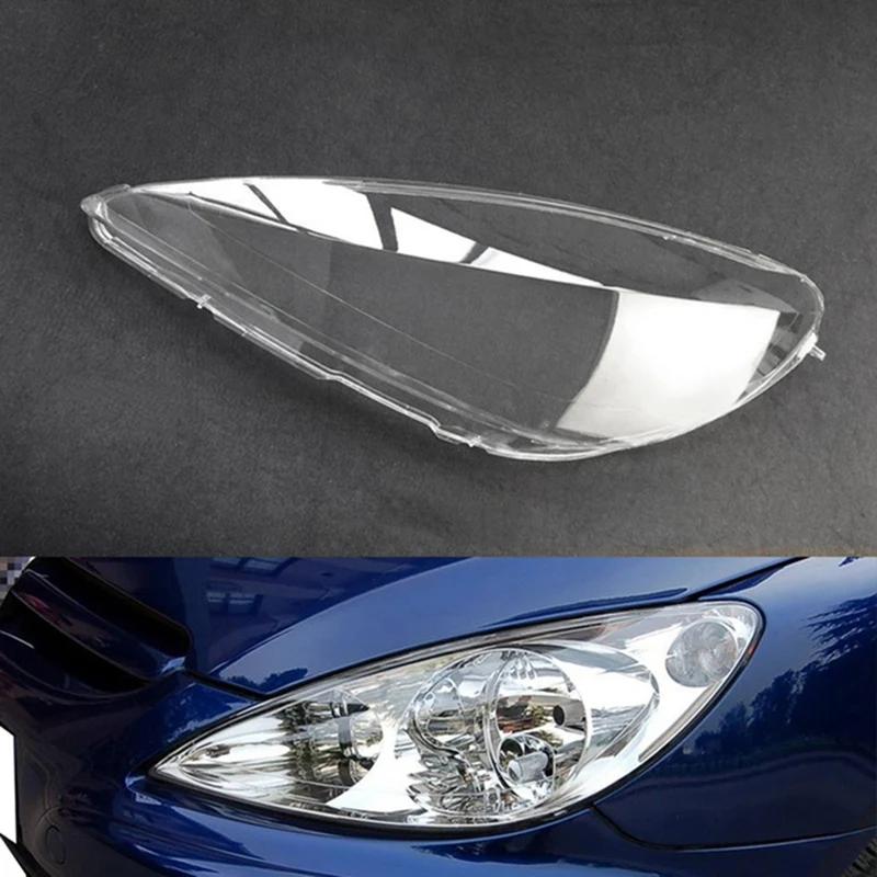 Cubierta de faro delantero de coche, reemplazo de la Lente de la l&aacute;mpara, para Peugeot 307, 2003, 2004, 2005, 2006, 2007-1