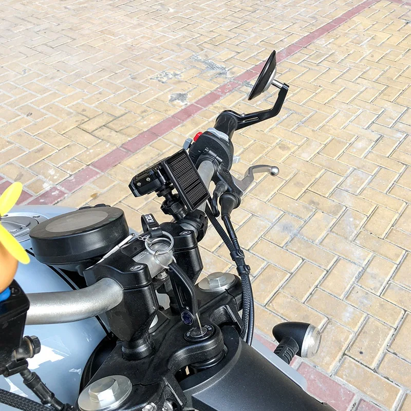 

TPMS Motorcycle Moto Motor Scooter Tire Tyre Monitoring System with Solar Waterproof TMPS Real-Time Display