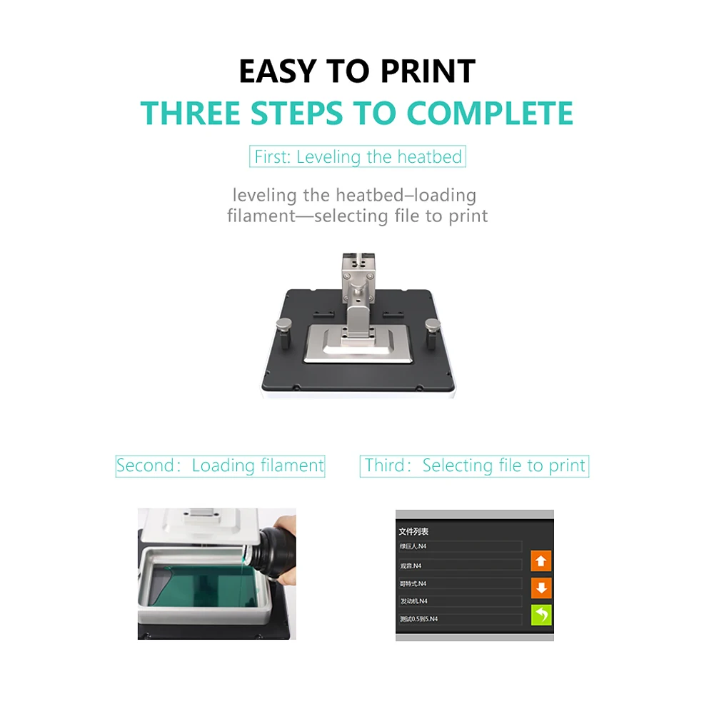 3D принтер Anet N4 с УФ ЖК дисплеем инновационная машина цветным сенсорным экраном 2K