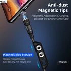 540 градусов Магнитный Кабель с разъемом Micro USB Type-C для быстрой зарядки магнит зарядное устройство мобильный телефон USB кабель для передачи данных с для Xiaomi iPhone 11 Xr Samsung