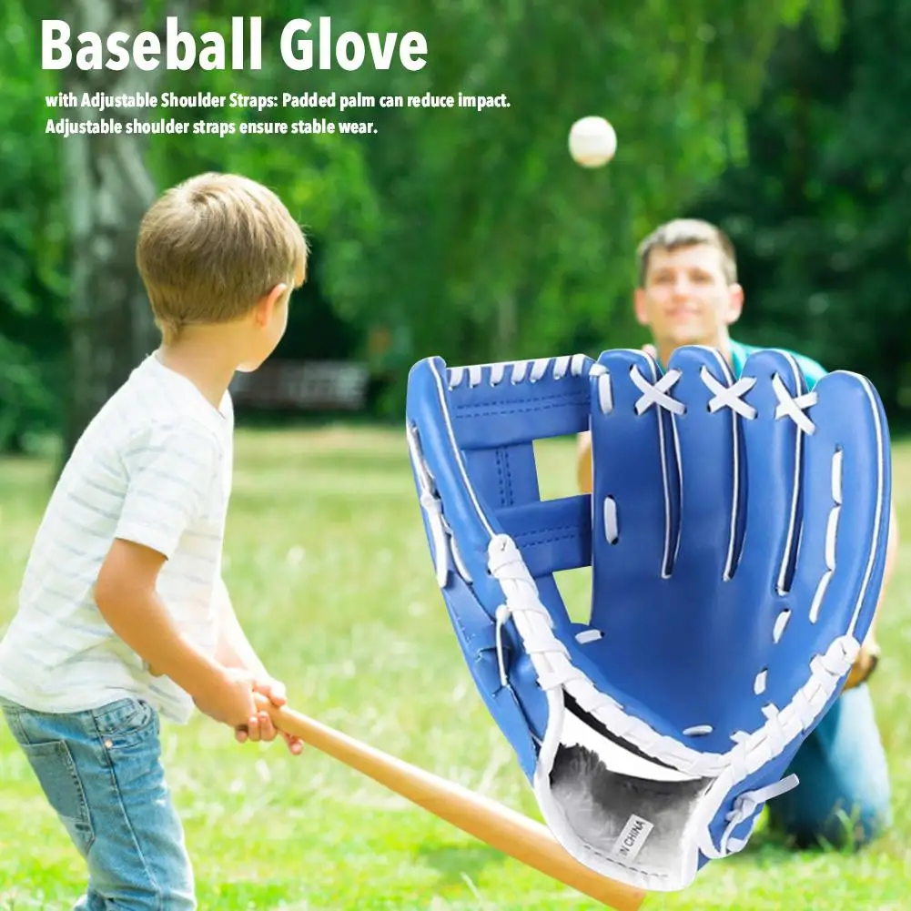 

PVC Adjustable Baseball Glove Outdoor Wear-resistant Sports Practice Equipment For Baseball Softball Or Serve Players