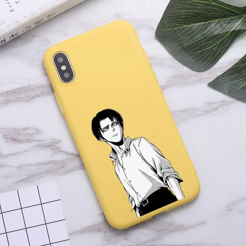 

Attack On Titan Japan anime Phone Case Candy Color for iPhone 6 7 8 11 12 s mini pro X XS XR MAX Plus