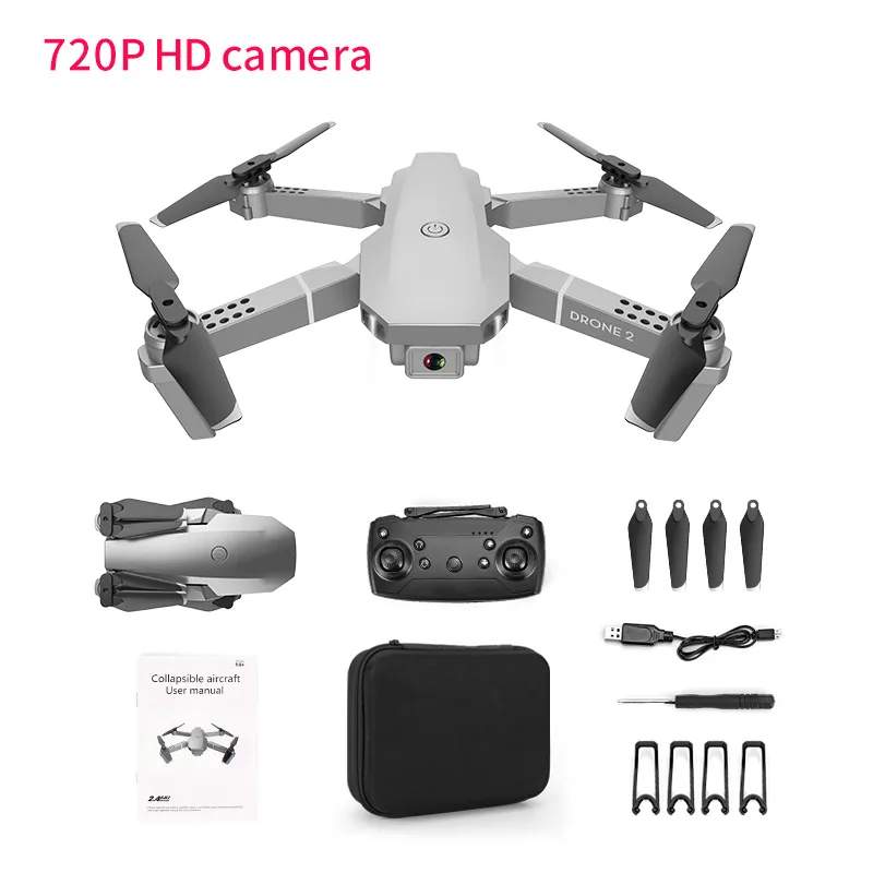 E68 Folding UAV New High-definition Aerial Photography Four-axis Aircraft E58 Upgraded Version Remote Control Aircraft enlarge