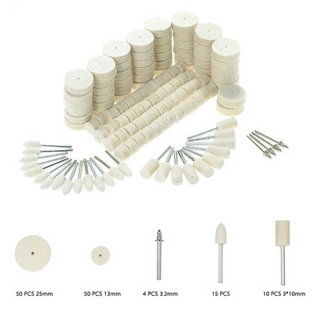 

Cleaning Polishing Pads Wheel Buffing Waxing Kit White Set Replacement