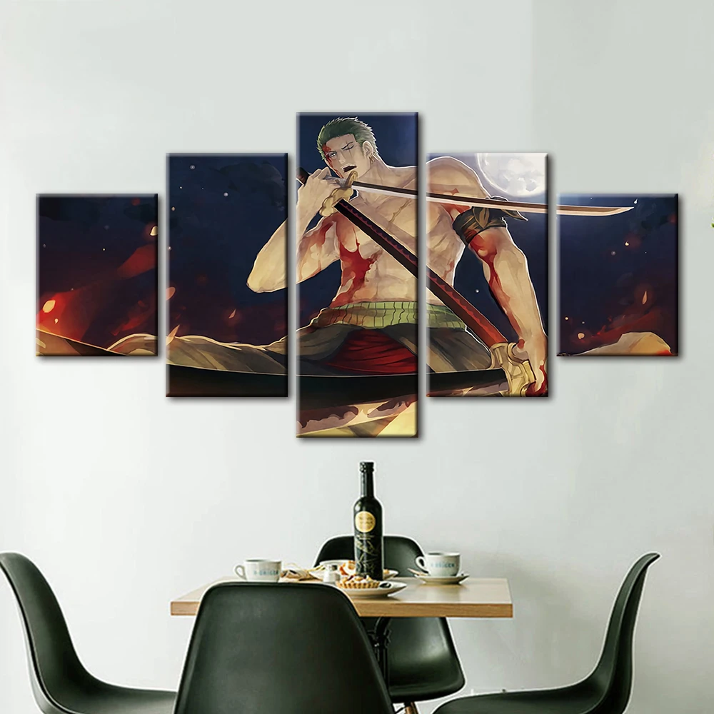 HD печати живопись Одна деталь домашний декор холст Roronoa плакат &quotZoro&quot модульный