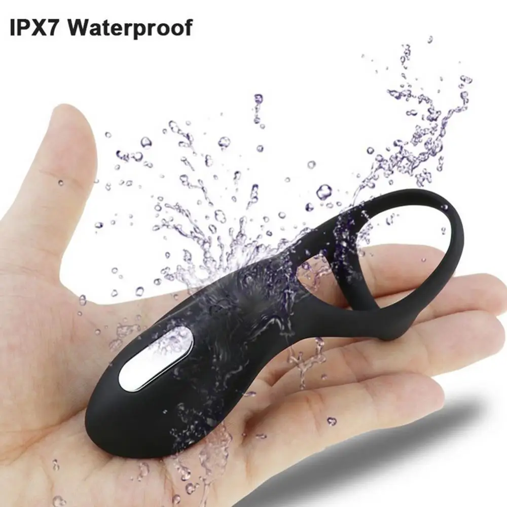 Соло Перезаряжаемые силикона задержки стопорное кольцо мужской мастурбатор 10