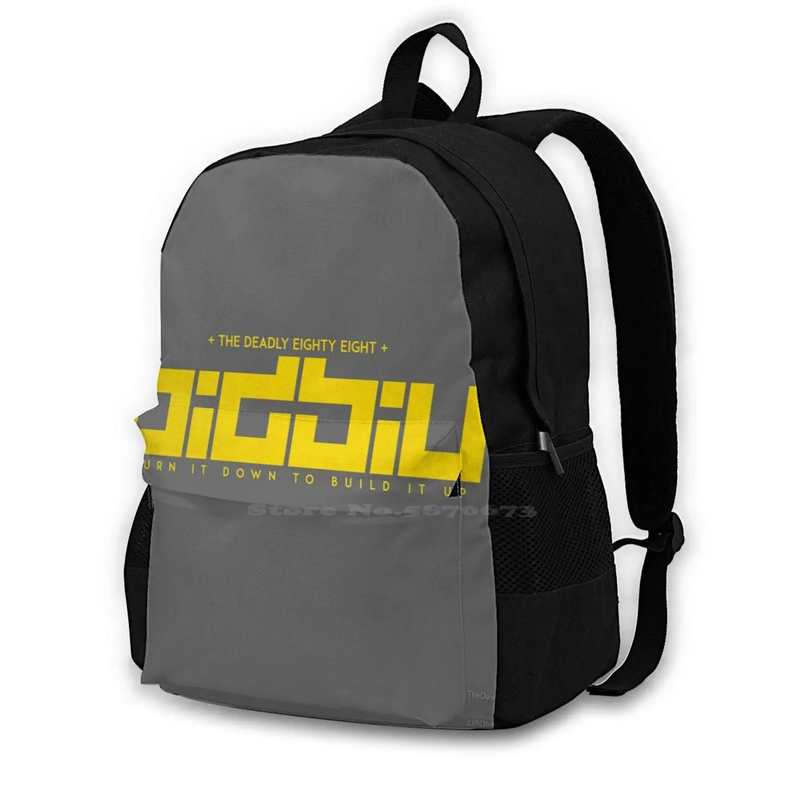 

Burn It Down To Build It Up School Bag Big Capacity Backpack Laptop 15 Inch The Deadly 88 The Deadly Eighty Eight Urban Fashion