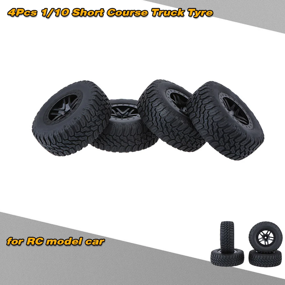 4 шт./компл. 1/10 шины для коротких грузовиков Traxxas HSP Tamiya HPI Kyosho радиоуправляемая