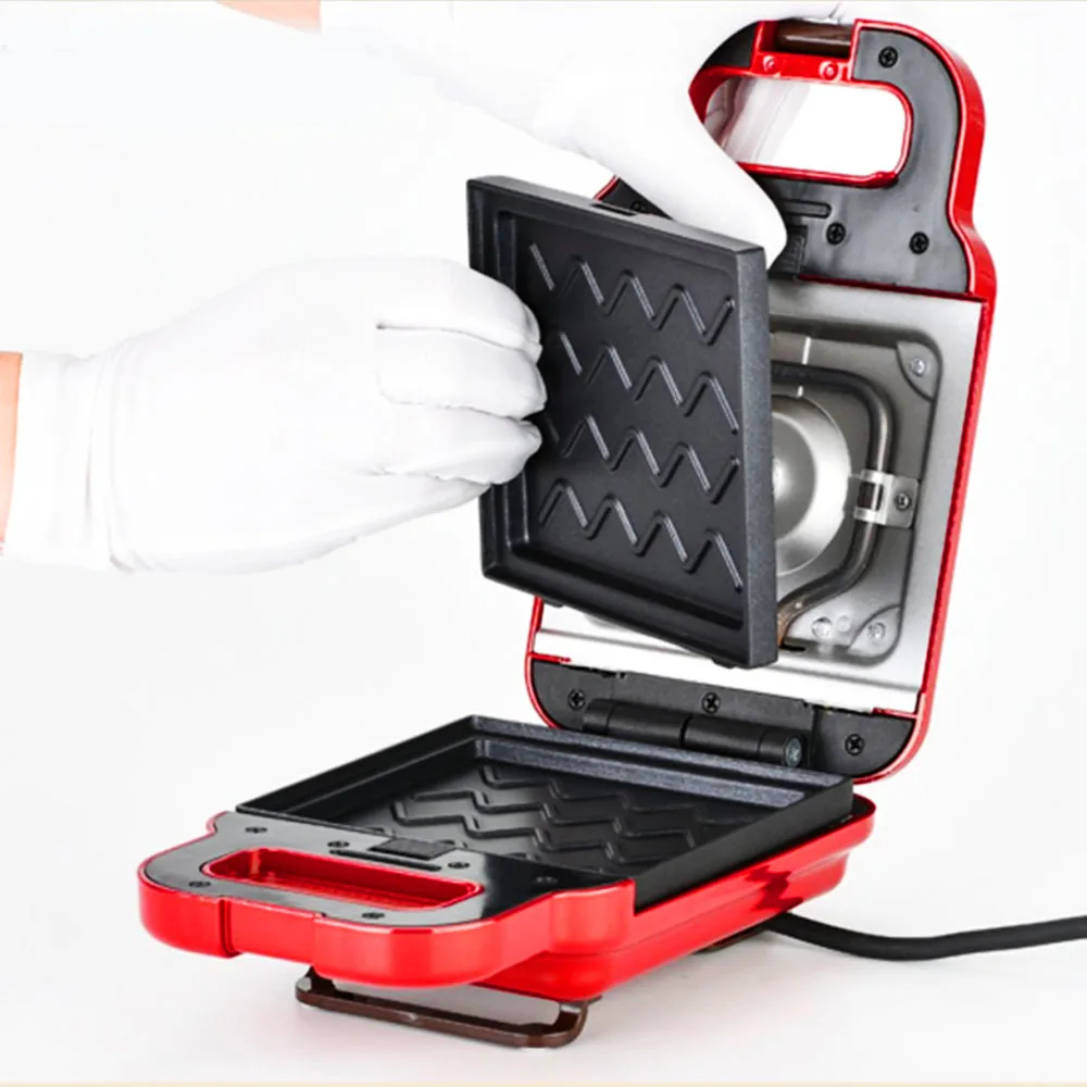 220V Electric Sandwich Maker Can Change Waffle Baking Tray Home Multi-function Non-stick Breakfast Cake Machine | Бытовая техника