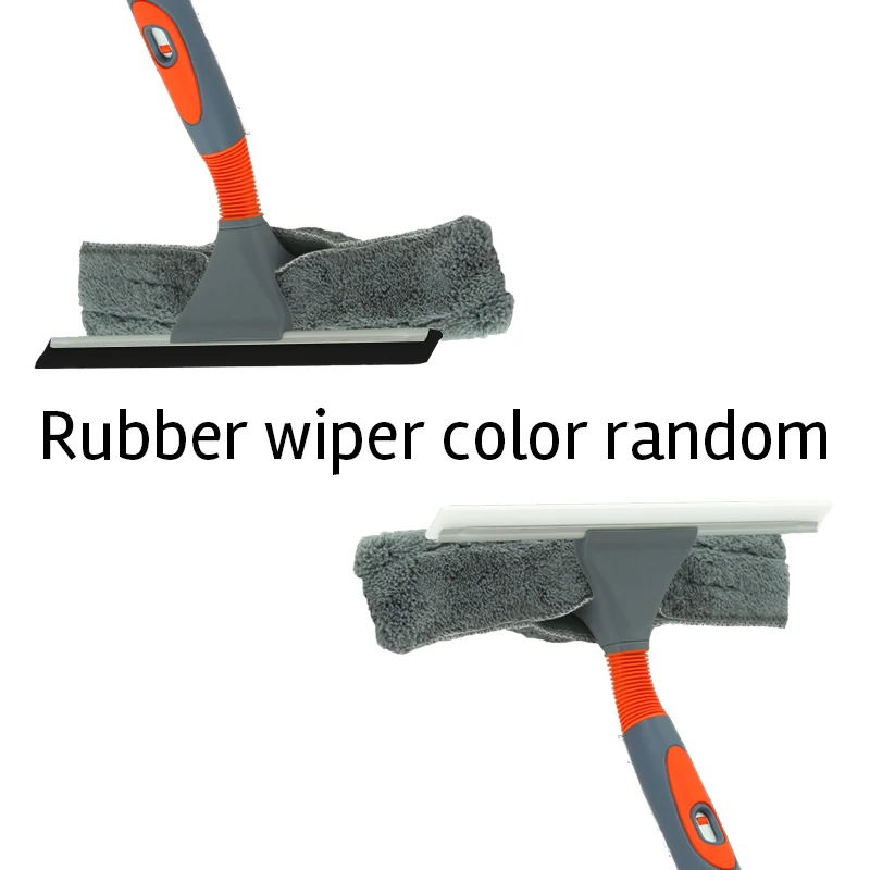 

Window Cleaner Glass Window Cleaning Brushes Squeegee Telescopic Rod Wiping Scraper Rubber Brush 8.56/5.12 Feet Long Pole
