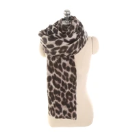 autumn and winter leopard print imitation cashmere warmth and thick wild rural ladies scarf shawl mid length dual use
