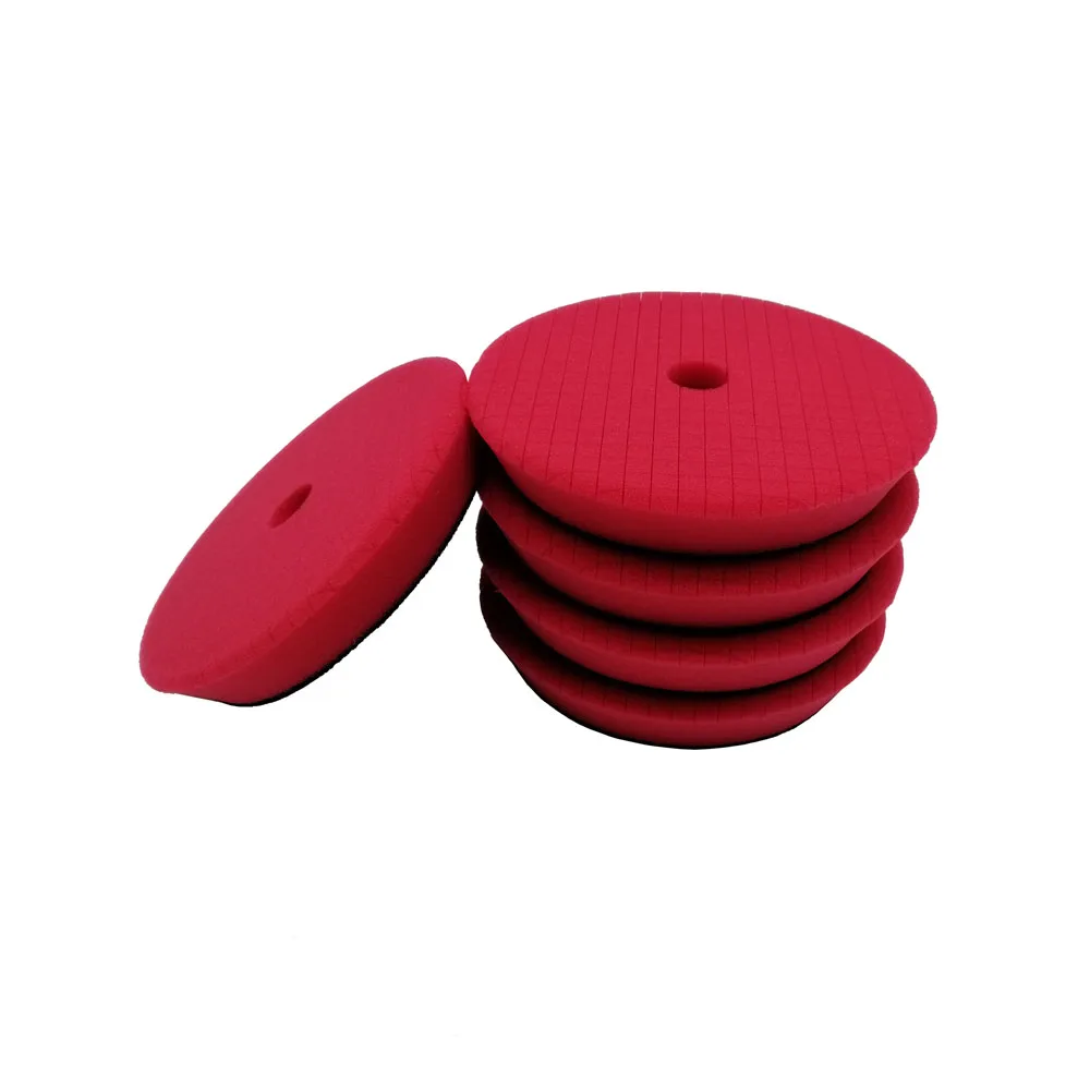 Red x 5pcs Автомобильный полировальный набор, 6 дюймов, полировальные накладки для автомобиля, абразивный диск, губка, поролоновые накладки - Цвет: Red x 5pcs