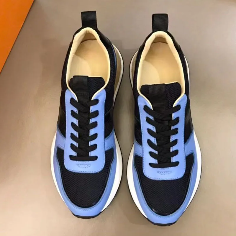 

Men Vulcanize Shoes Summer Breathable Fashion Splicing Process Best Quality Real Leather Comfort Designer Shoes Luxury Brands
