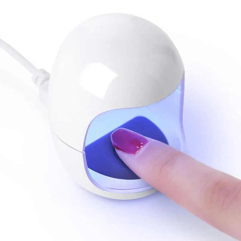 Мини 6 Вт УФ светодиодная лампа для сушки ногтей Портативный USB кабель основного