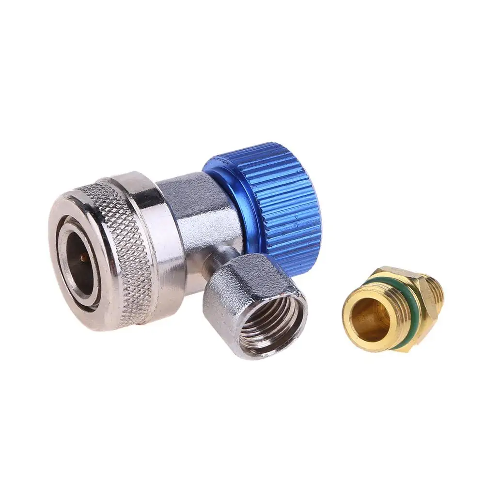 Сине-красный Авто Freon R134A AC кондиционер регулируемая быстрая муфта хладагент