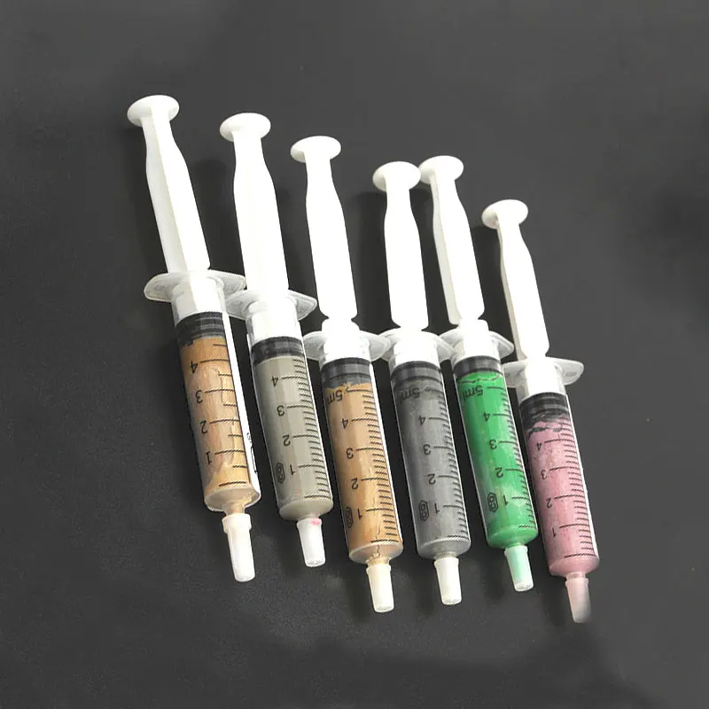 

6pcs 5g Diamond Lapping Paste Mood Polishing Tool Compound For Pre-Polish to Fine Lap Compound Syringes
